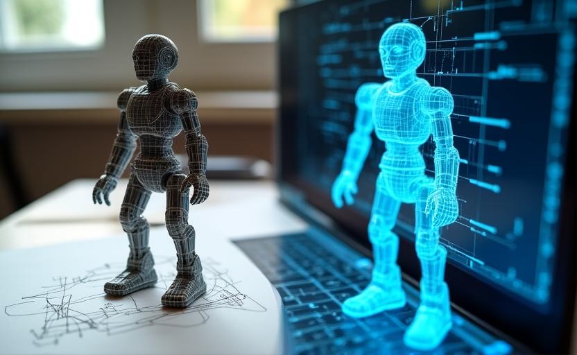 設計図と3Dモデルの比較